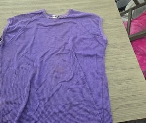 Islander Purple Mesh Tank Top